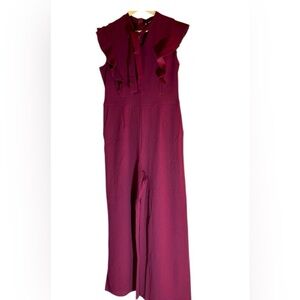 Elegant Burgundy Jumpsuit